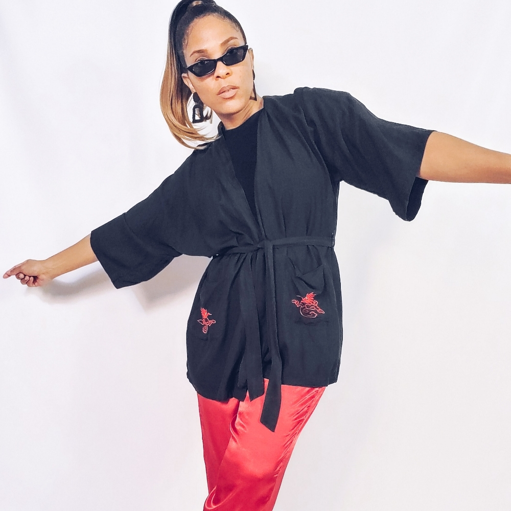 Embroidered Robe Jacket - Picture 5 of 10